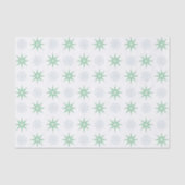 Winterstars und Schneeflocken Weiß Seidenpapier (Vorderseite)