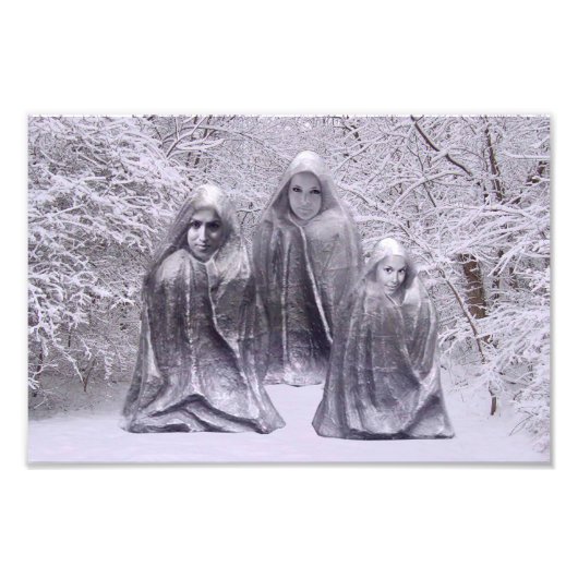 Winterstatuen Fotodruck (Vorne)