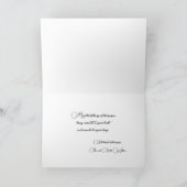 Winterstau Mondlicht Schneeweihnachtskarte Karte (Innenseite)