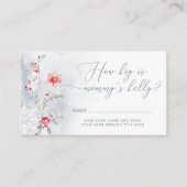 Winterstaubblau Wie groß ist der Mama-Bauch Begleitkarte (Vorderseite)