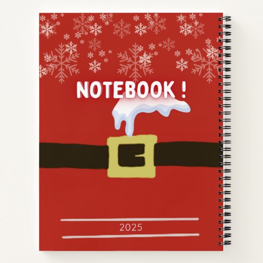 Wintersterne: Mein Notizbuch 2025 (Rückseite)