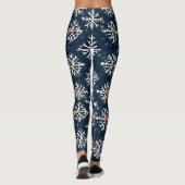 Winterstil der Schneeflocke Leggings (Rückseite)