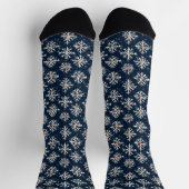 Winterstil der Schneeflocke Socken (Oben)