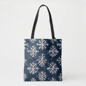 Winterstil der Schneeflocke Tasche (Vorderseite)