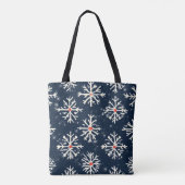 Winterstil der Schneeflocke Tasche (Rückseite)