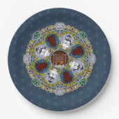 Winterstil-Papierplatte Pappteller (Vorderseite)