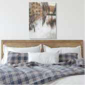 Winterstille am Fenster Leinwanddruck (Insitu (Schlafzimmer))