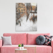 Winterstille am Fenster Leinwanddruck (Insitu (Wohnzimmer))