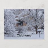 Winterstorm 2010(Oklahoma) Postkarte (Vorderseite)