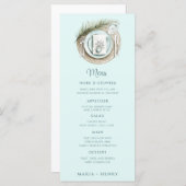 Winterstrand Menükarte (Vorne/Hinten)