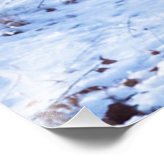 Winterstraße Fotodruck (Ecke)