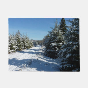 Winterstraße Fußmatte