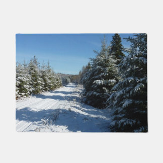 Winterstraße Fußmatte