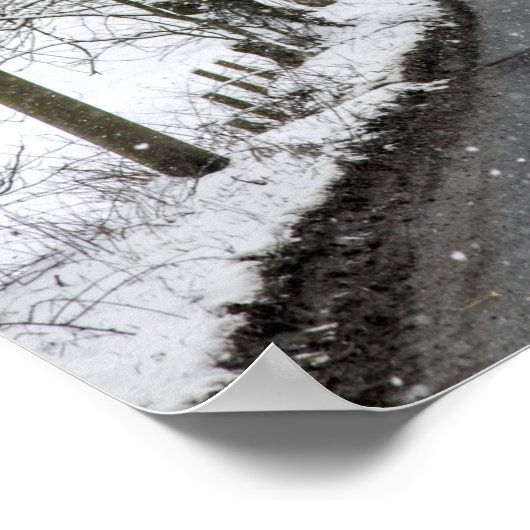 Winterstraße Poster (Ecke)