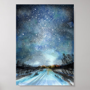 Winterstraße Poster