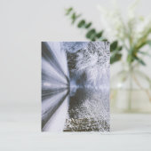 Winterstraße Postkarte (Stehend Vorderseite)