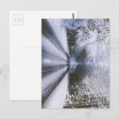 Winterstraße Postkarte (Vorne/Hinten)