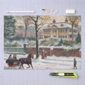 Winterstraße Seidenpapier (Handwerk)