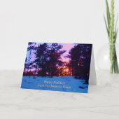 Winterstraße zu Weihnachten (Vorderseite)