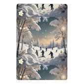 "Winterstumme Nacht" Mini Klemmbrett (Rückseite)