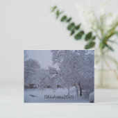 Wintersturm2010 (Oklahoma) Postkarte (Stehend Vorderseite)