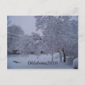 Wintersturm2010 (Oklahoma) Postkarte (Vorderseite)