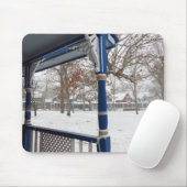 Wintersturm in Hütte City - Martha's Vineyard Mousepad (Mit Mouse)