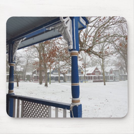 Wintersturm in Hütte City - Martha's Vineyard Mousepad (Vorne)