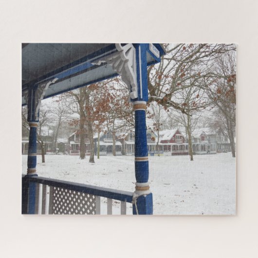 Wintersturm in Hütte City - Martha's Vineyard Puzzle (Horizontal)