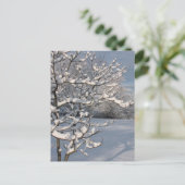 Wintersturm Postkarte (Stehend Vorderseite)