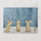 Wintersturm-Postkarte Postkarte (Vorderseite)