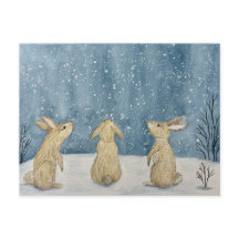 Wintersturm-Postkarte