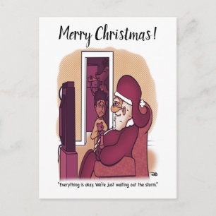 Wintersturm Urlaubspostkarte Postkarte