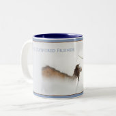 Wintersturm Zweifarbige Tasse (Vorderseite Links)