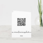 Wintersturmnotecard Karte (Rückseite)