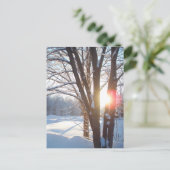WINTERSUNRISE - Individuelles Design Postkarte (Stehend Vorderseite)
