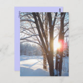WINTERSUNRISE - Individuelles Design Postkarte (Vorne/Hinten)