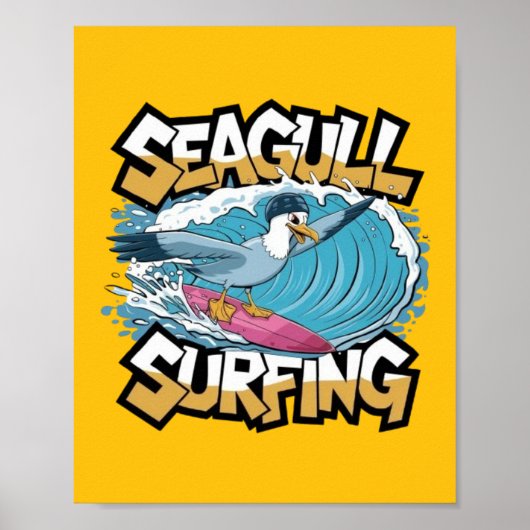 Wintersurfer Seagull, Seagull Surfen, Seagull Poster (Vorne)