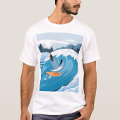 Wintersurfer Seagull, Seagull Surfen, Seagull T T-Shirt (Vorderseite)