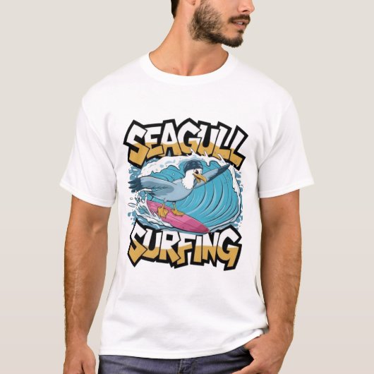 Wintersurfer Seagull, Seagull Surfen, Seagull T T-Shirt (Vorderseite)