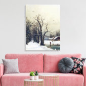 Winterszene, 19. Jahrhundert Leinwanddruck (Insitu (Wohnzimmer))