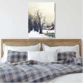 Winterszene, 19. Jahrhundert Leinwanddruck (Insitu (Schlafzimmer))