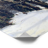 Winterszene, 19. Jahrhundert Poster (Ecke)