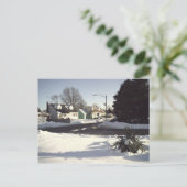 Winterszene 2 Postkarte (Stehend Vorderseite)
