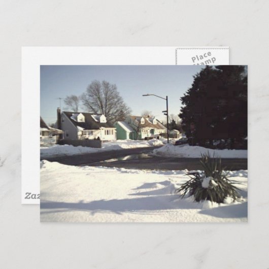 Winterszene 2 Postkarte (Vorne/Hinten)