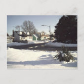 Winterszene 2 Postkarte (Vorderseite)