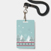 Winterszene Ausweis (Vorderseite mit Lanyard)