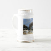 Winterszene Bierglas (Vorderseite Links)
