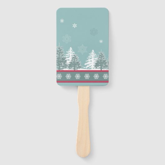 Winterszene Fächer (Vorderseite)