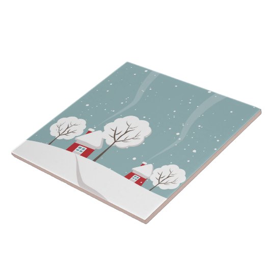 Winterszene Fliese (Seite)